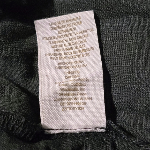 Free People Distressed Grey/Green Lace Inset Sleeveless Dress w/Buttons, Size S - Picture 7 of 11